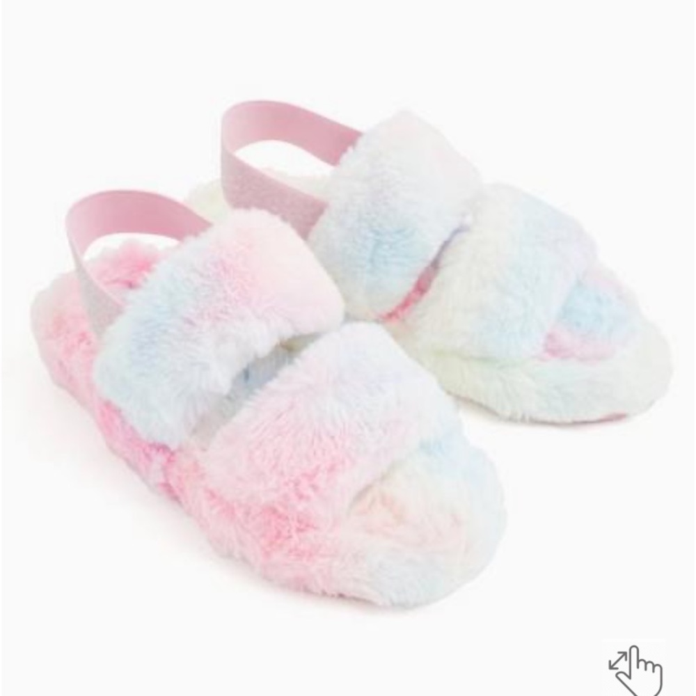 Torrid Faux Fur Dual Strap Slipper